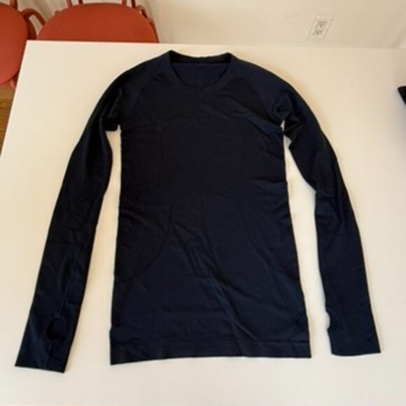 Lululemon Swiftly Tech Long Sleeve 2.0 HIP length - True Navy? Size 4 - Picture 5 of 10